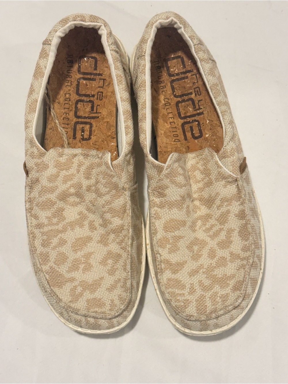 Hey Dude Misty Woven Tan Cheetah